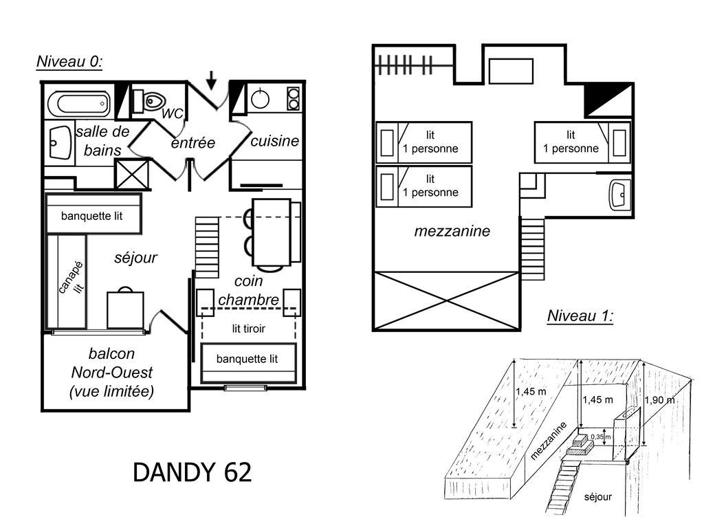 Residence Dandy ميريبيل الغرفة الصورة