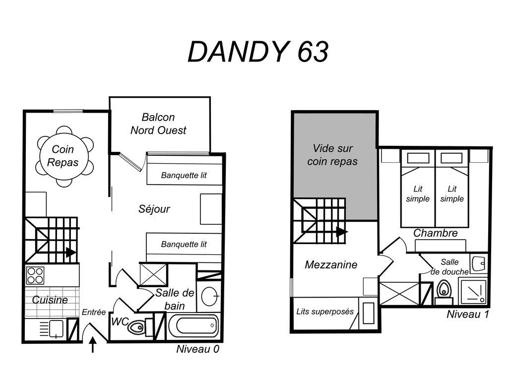 Residence Dandy ميريبيل الغرفة الصورة